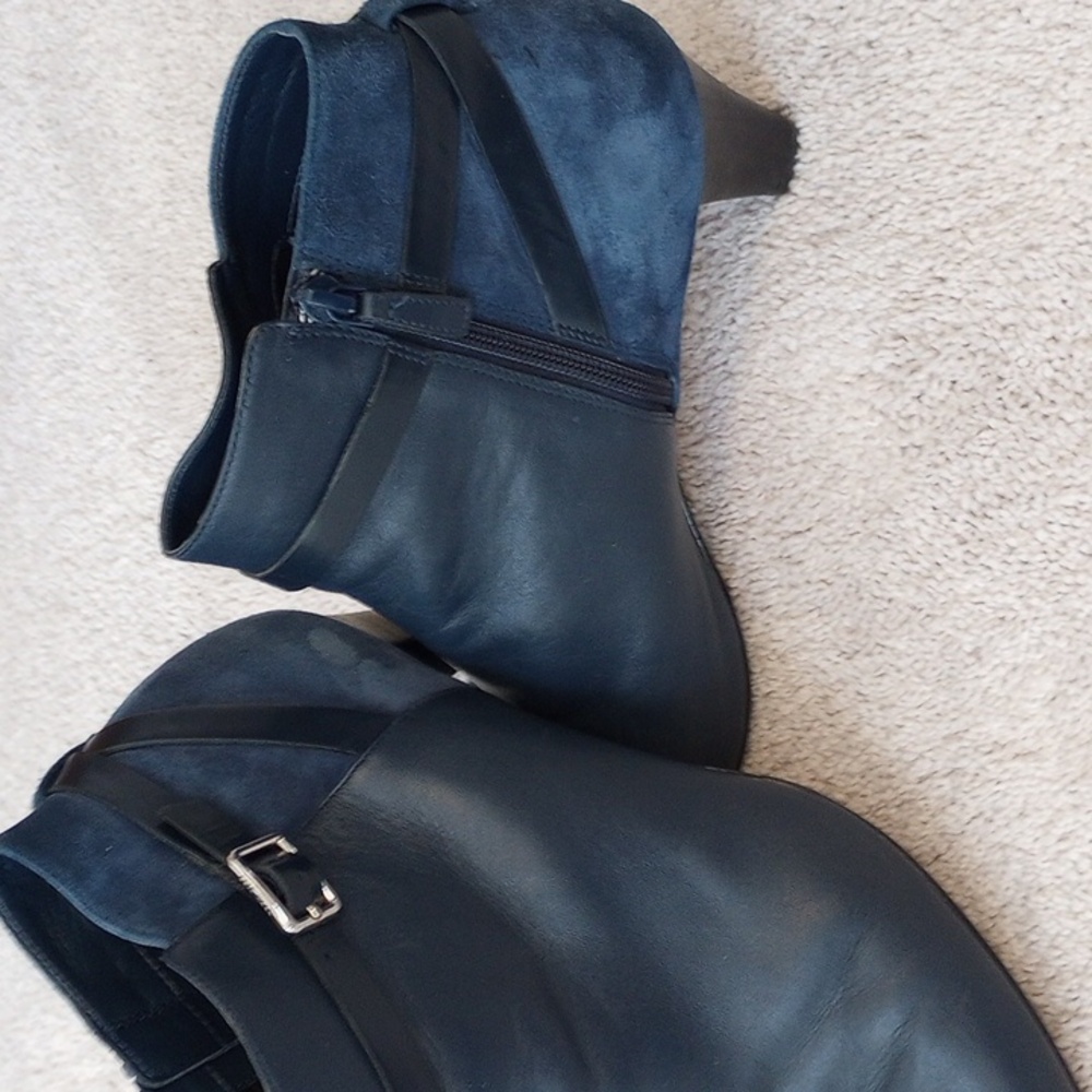 Cole Haan Leather And suede Ankle Boots - Picture 2 of 12